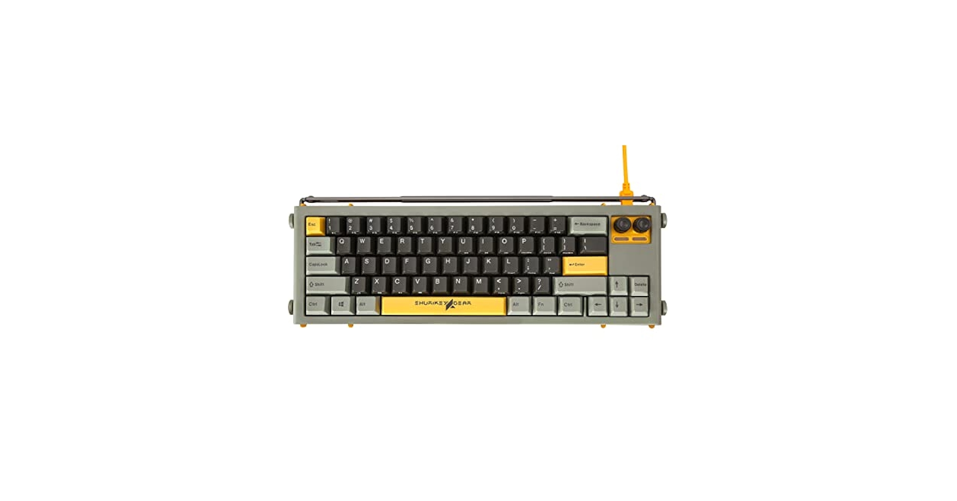 Shurikey 65%​　Hanzo 003 キーボード Shurikey Hanzo 003 65% Bluetooth White LED Double Shot ABS