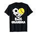 Ball Grandma Heart Funny Soccer Softball Hockey Grandma T-Shirt