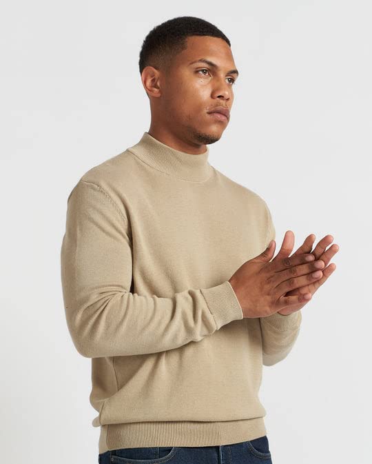 Pull col montant homme coton anti-irritation doux et respirant - 2
