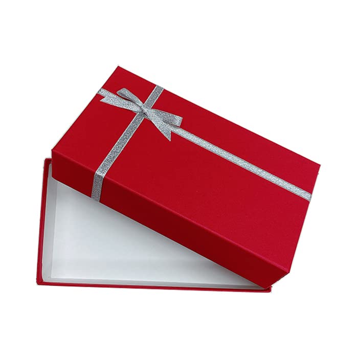 Amazon | 【TAKEMEKI】ギフトボックス 21×11.5×H4.5cm シルバーリボン