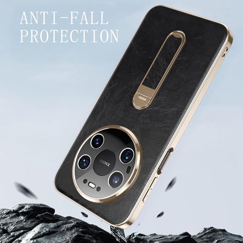 Coque Huawei Mate 80 Pro fine anti-rayures avec support caméra cuir - 6