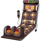 Kccjjrg B,Ganzkörper-Massagekissen, Massagesesselkissen/Mit 10 Vibrationsknoten Und Verstellbarem Kissen, Heizkissen, Nacken- Und Rückenmassagegerät Zur Muskelentspannung