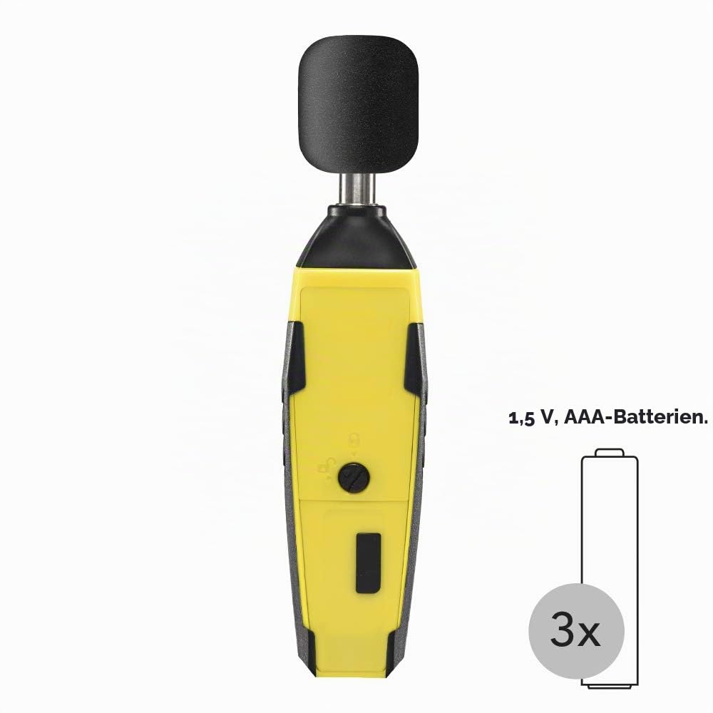 TROTEC Schallpegel-Messgerät BS30WP vielseitiger Schallpegelmesser als appSensor mit Smartphone-Bedienung Abschaltautomatik Messwerthaltung Logging- und Alarmfunktion