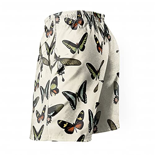 Ktewqmp Zomer zwembroek vintage vlinder mannen zwembroek zwemmen shorts mannen met zakken veilig - Image 3