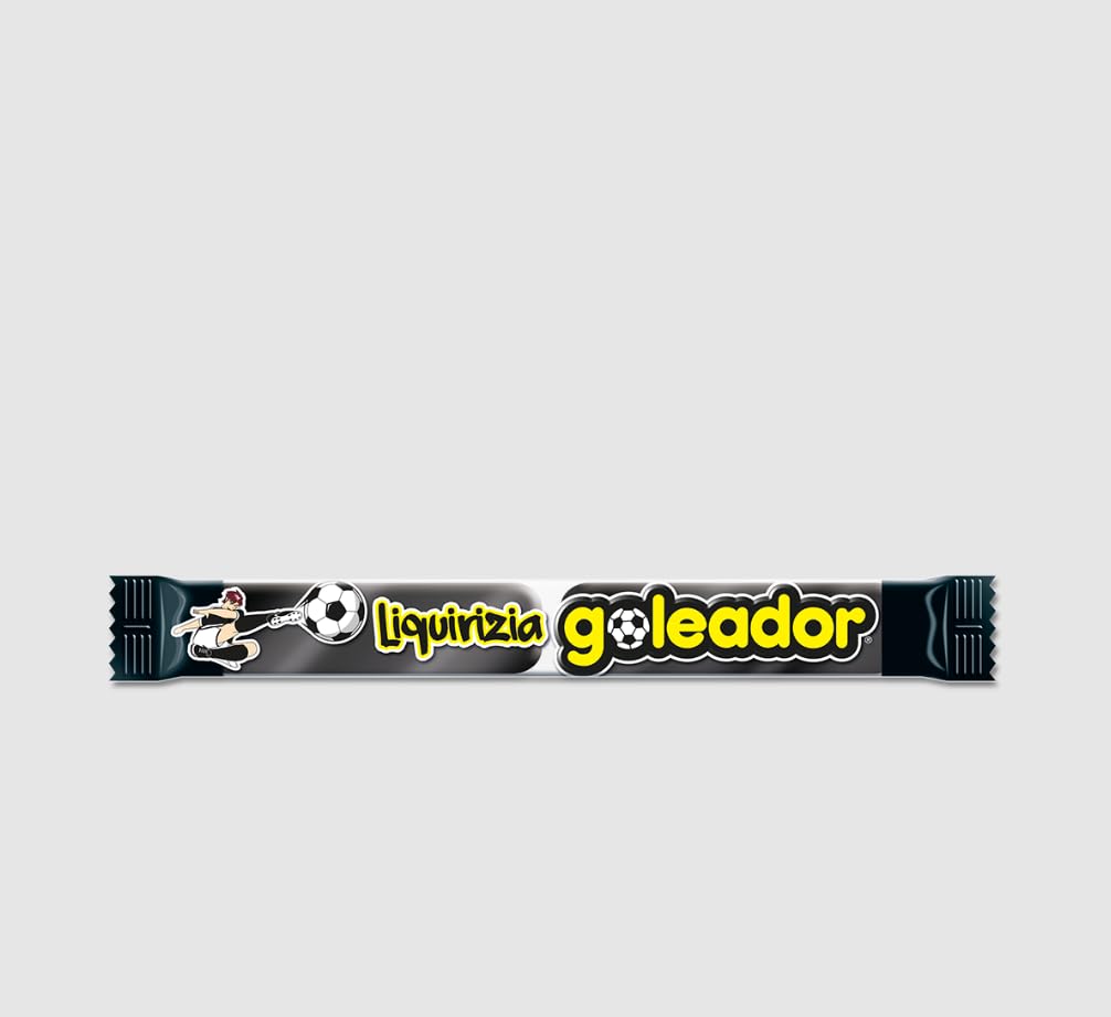 Goleador Black Licorice Candy Made in Italy 200pc - Italian Candy Individually Wrapped - Liquirizia Italiana - Counter Display