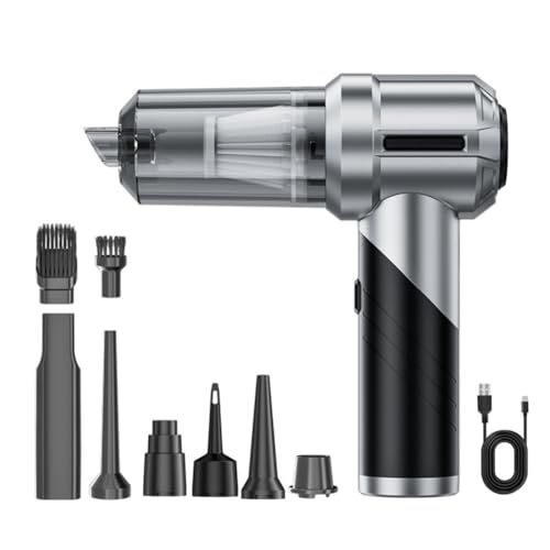 Flaroey Aspirateur à Main pour Voiture, Aspirateur de Voiture Pliable sans avec Moteur sans Balais, Aspirateur à Main et pour Voiture