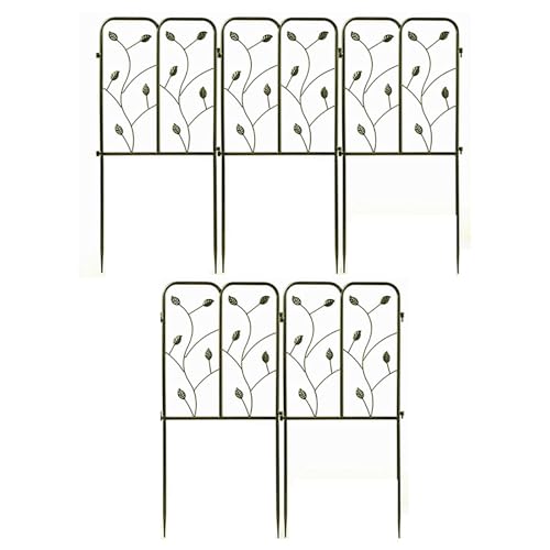 Clôture de jardin en fil métallique (lot de 5) : barrière d'extérieur pour animaux