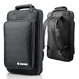 Donner Drumstick Backpack Bag, Large Capacity Padded Double Shoulder Straps for all Drum Accessories, Holds up to 12 Pairs of Drumsticks