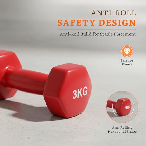 Image of Amazon Brand - Solimo Vinyl Dumbbell