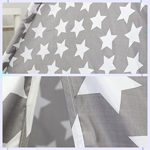 Benebomo Teepee,Foldable prop tent,Play tent,India wigwam tent garden Indoor Outdoor,Gift Playhouse,43 * 43 * 55in (Star) - Image 4