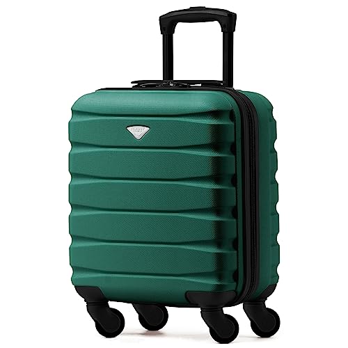 Flight Knight EasyJet Cabin Bag 45x36x20, Underseat, Lightweight Small Durable 4 Wheel Cabin Suitcase, Maximum Carry-On Size, ABS Hard Shell, 10kg Hand Luggage Bag- 45 x 36 x 20 cm Travel Bag