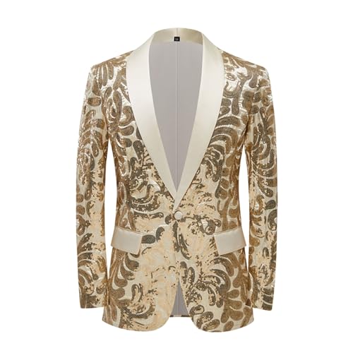 Veste à paillettes homme pour bal de fin d'année et grand réveillon tendance