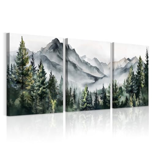 WANGTIAO 3 Panels Framed Canvas Wall Art for Living Room,