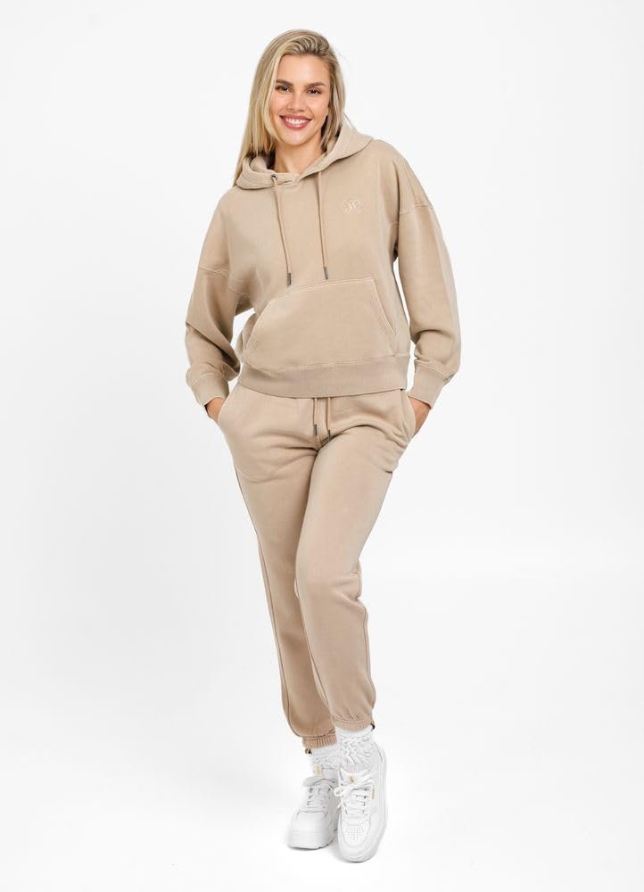 PITBULL Sudadera con capucha para mujer, estilo oversize, pit bull West Coast Washed Manzanita Blusa Suéter Capucha Básicos