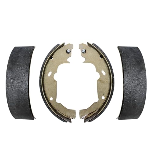 Image of Detroit Axle - Brake Kit for Ford 1999-2003 Windstar Front Ceramic Brake Pads with Hardware Rear Brake Shoes 2000 2001 2002 Replacement