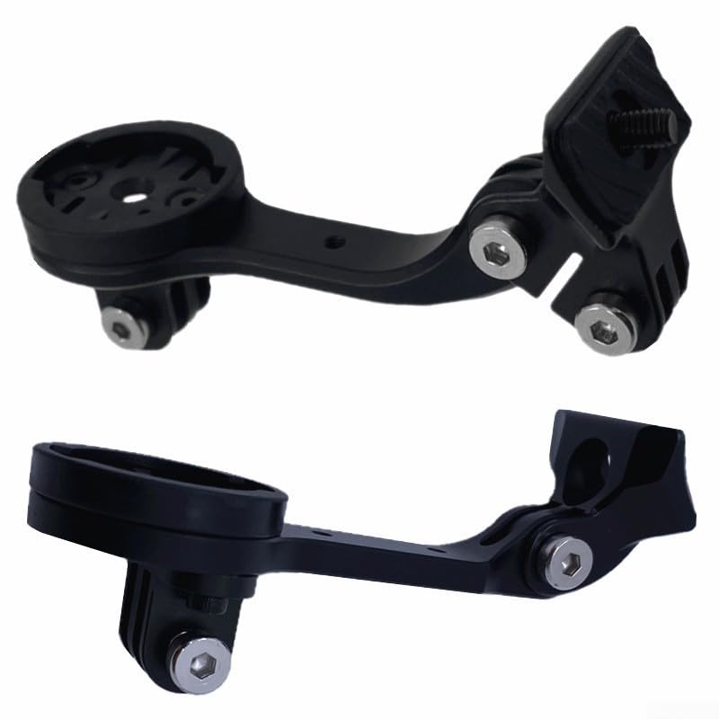 Supporto GPS Per Bici In Alluminio - Attacco Manubrio Per Computer Garmin E Wahoo (Modello M1)