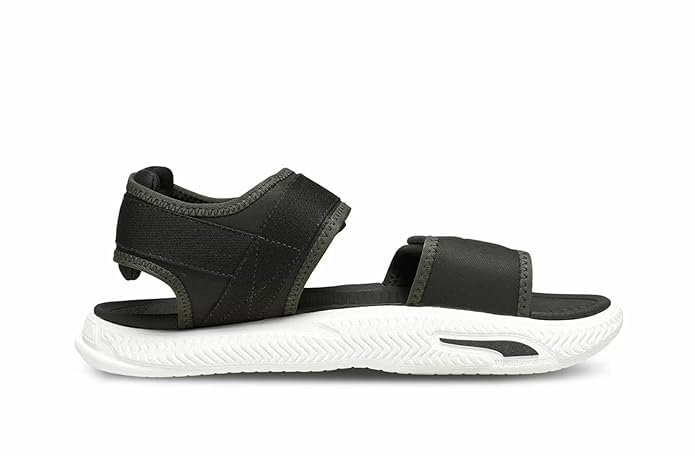 Image of PUMA mens Puma Softridepro Sandal 26 Dark Sandal for Unisex Flat Sandal