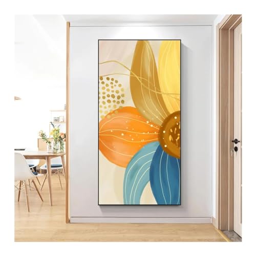 Toile imprimée de fleur abstraite pour créer une ambiance zen dans votre chambre à coucher