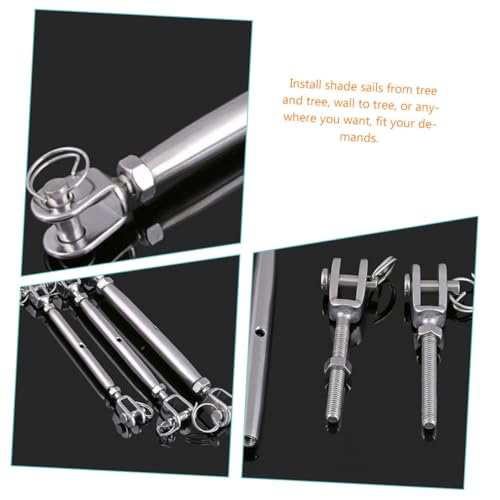Tensor de cable con cuña de acero inoxidable resistente para uso industrial, tornillo para tensar cable miniatura 5