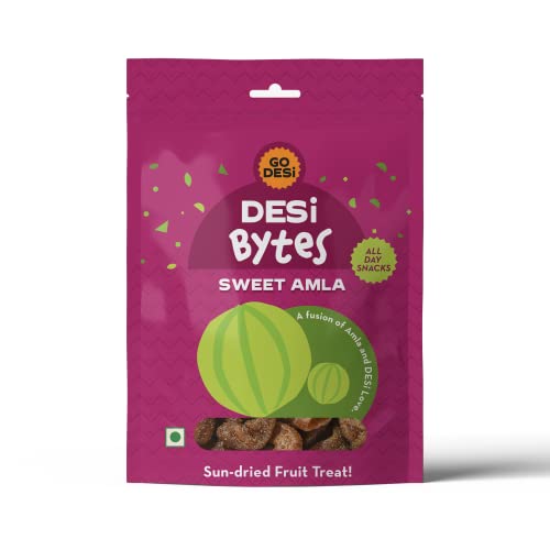 Image of GO DESi Sweet Amla Candy | Pack of 10 x 30g | Dried Gooseberry | Snacks | 300 g (Pack of 10)