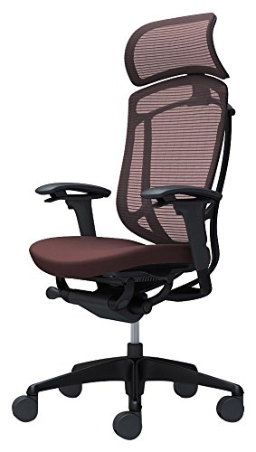 オカムラ オフィスチェア コンテッサ セコンダ 可動肘 エクストラハイバック 座:クッション ダークブラウン CC87MR-FPC8