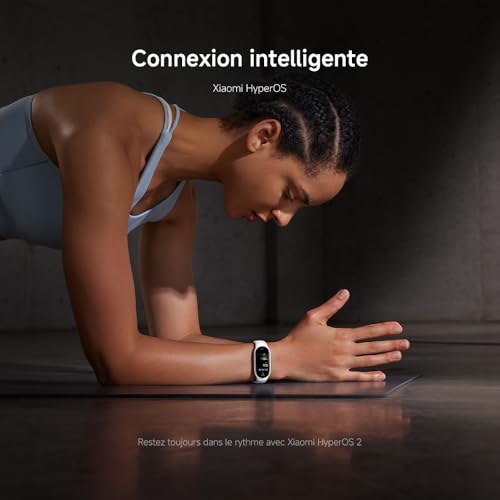 Xiaomi Smart Band 10, Montre Connectée, Boîtier alu, Suivi d'Activité, Écran AMOLED 1.72'', Autonomie 21 Jours, Charge Rapide, Suivi santé & sommeil,150+ sports, iOS & Android, 5 ATM, Boussole