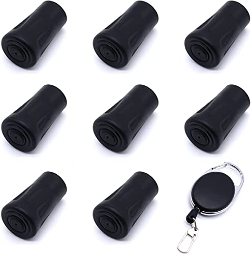FANGZHE 8 protège-Pointes de bâtons de Trekking, tampons de Pointe en Caoutchouc pour bâtons de randonnée pour randonnée randonnée bâtons de randonnée, tampons en Caoutchouc Asphalte Cover