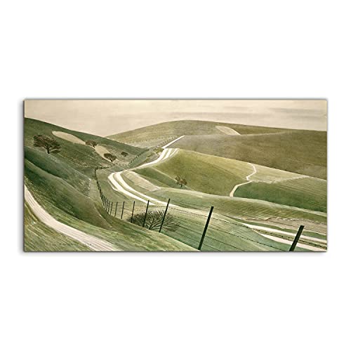 Tableau acrylique 100x50cm Eric Ravilious Road pour décoration salon