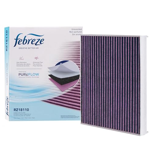 Febreze Odor Control Cabin Air Filter by PUREFLOW RZ18110 Fits 2015-2026 Ford F-150 2.7L 3.5L 5.0L; 2017-2026 F-250 Super Duty F-350 Super Duty F-550 Super Duty F-450 Super Duty 6.7L