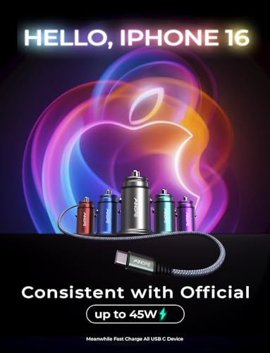 Ainope H78-H 67.5W Car Charger Usb C Fast Charging, [All Metal Body] Dual Port Qc3.0 Pd45W Cigarette Lighter Adapter Usb Charger thumb #6