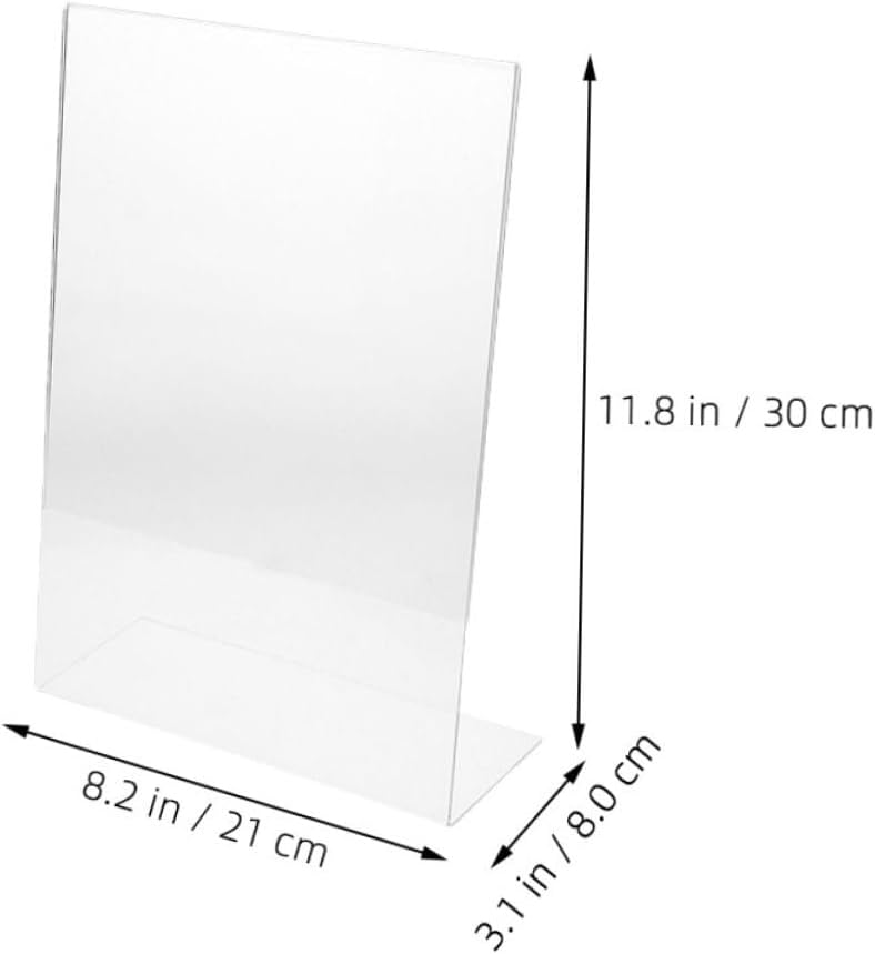 2pcs Transparent Acrylic Writing Board Rack Desktop Painting Board for Boys and Girls Compact Sloped Drawing Support for Writing and Reading Activities