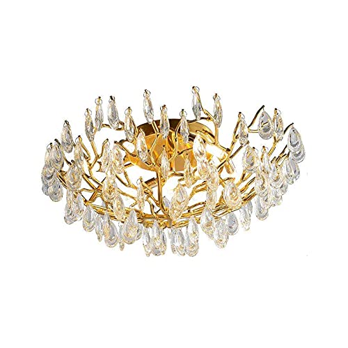 Plafonnier moderne cristal G9 pour éclairer un grand salon sombre sans éblouir