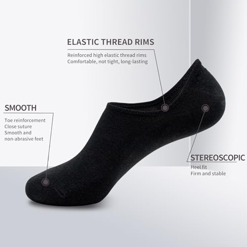 No Show Socks Womens 9 Pairs Invisible Liner Ankle Socks Non Slip Low Cut Socks for Flats Sneakers2