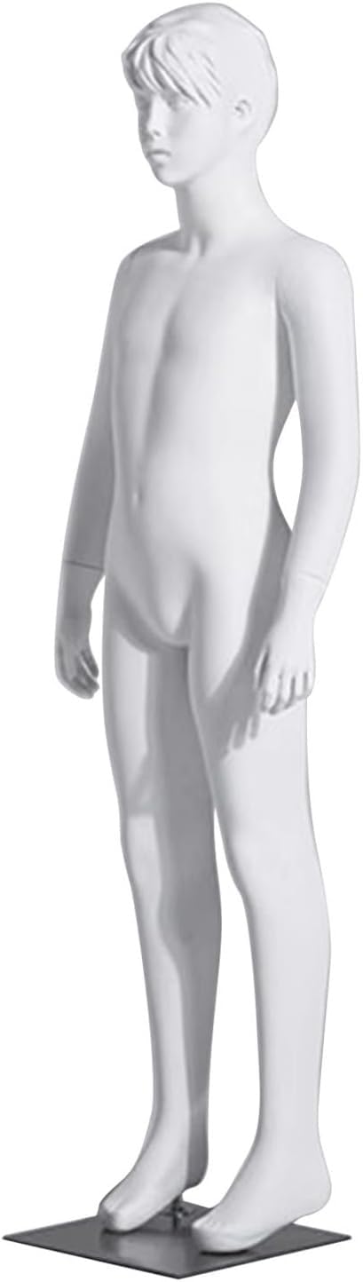 Manekin Z Pełnym Ciałem, Biały Tors Manekina, Model Z Włókna Szklanego Do Sprzedaży Odzieży, Sklep Z Odzieżą Męską, Jeden Kolor, 142 Cm