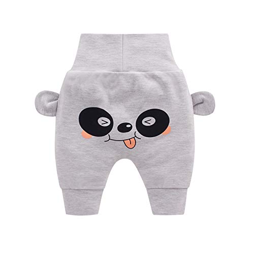 YFYBaby Newborn Baby Girls Boys Pants Spring and Autumn 1-2 Years Unisex Baby High Waist Harem Pants Gray