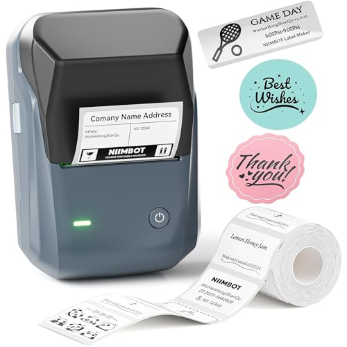 NIIMBOT B1 Label Maker Machine with Tape, Thermal Label Printer Easy to Use for Office, Home,...