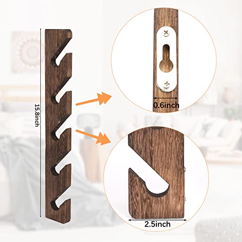 TRIRITE-3-Pack-Wooden-Wall-Mount-Baseball-Caps-Organizer-Hanger-Wall-Vertical-Hat-Racks-for-Closet-Door-Bedroom-Entryroom-Laundry