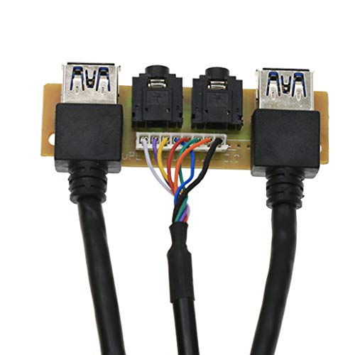 Panel frontal con conector de audio HD y cable interno miniatura 7