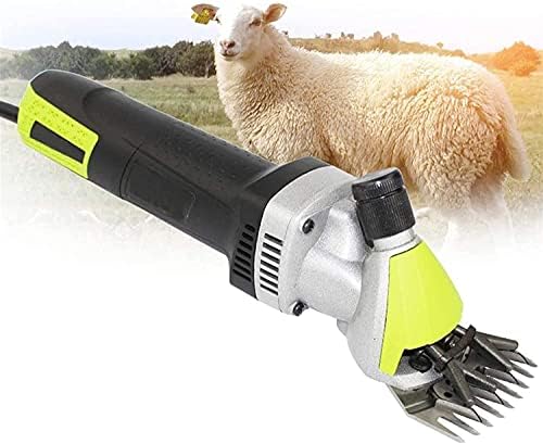 ZAPION Electric Sheep Shears Goat Shears Shaver Grooming Clippers Horse Shears 500W 6 Speed Adjustable Shearing Machine Pet Scissors Haircut Trimmer Farming Equipment Portable