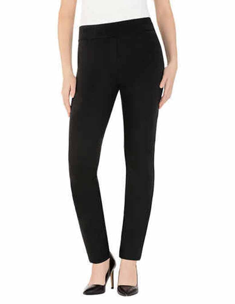 Dalia Ladies Comfort fit Sits at Waist Slim Leg Stretch Pull On Pant Black XX-Large