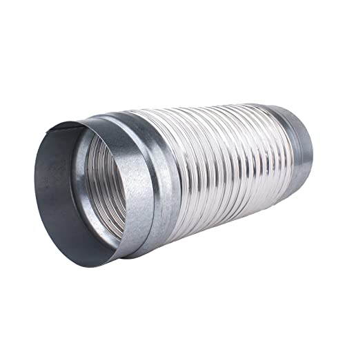 Aluflexrohr Aluflexschlauch mit Verbinder Lüftungsschlauch Flexrohr Ø 125 mm 1,0 m