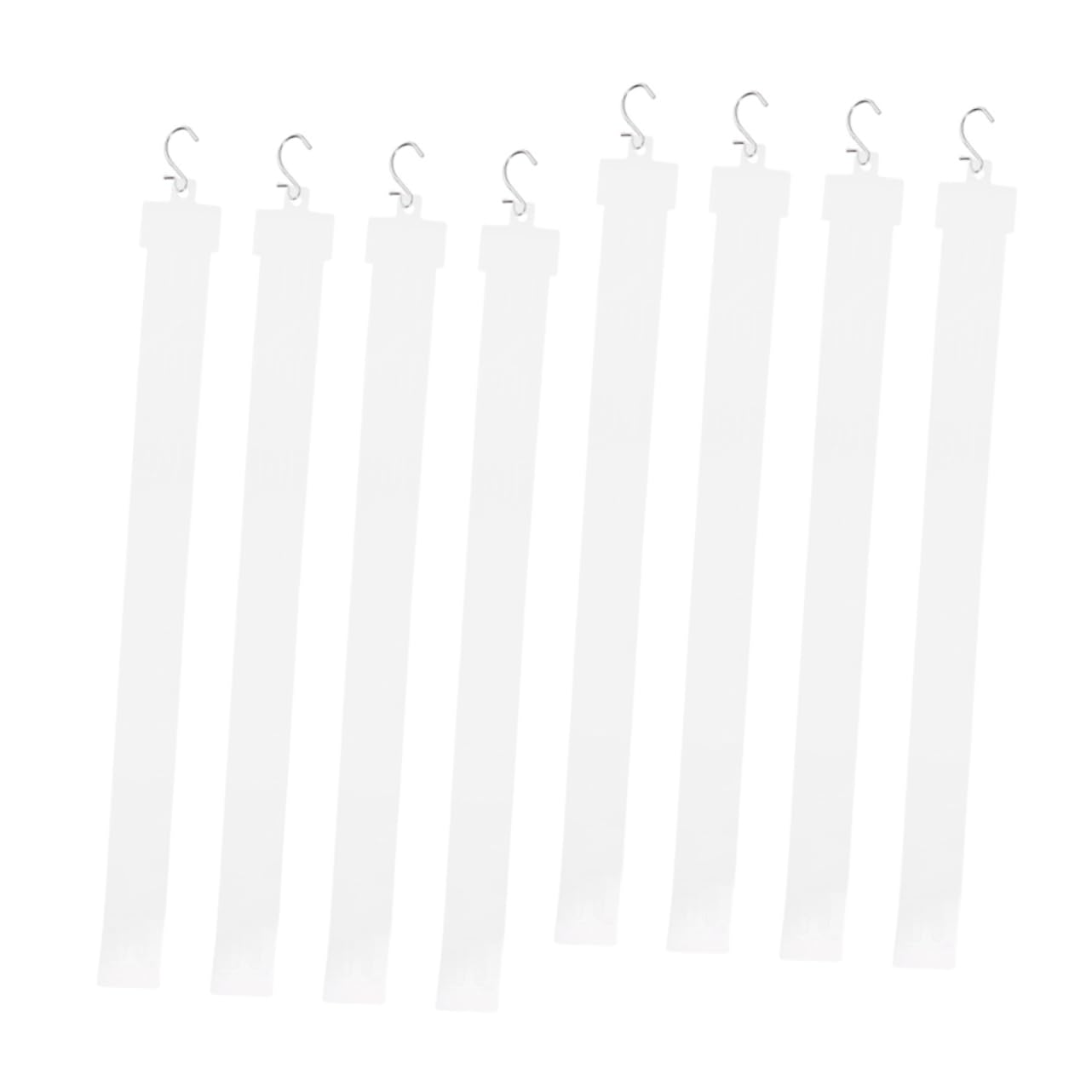 VILLFUL 8pcs Plastic Merchandising Hanging Strip for Supermarket Display Hanging Tabs for Retail