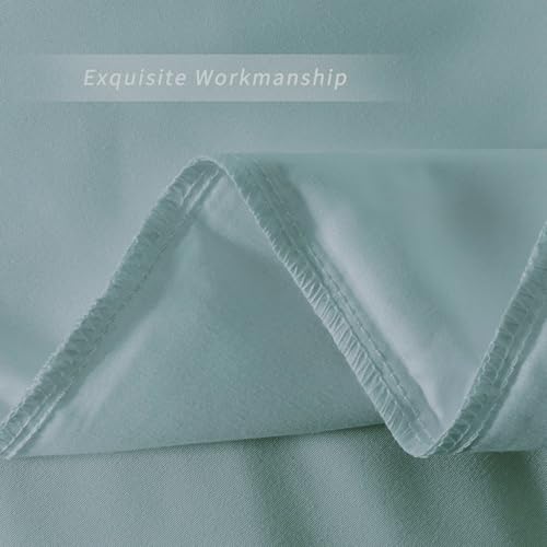 Image of 2 Pack Microfiber Queen Zipper Pillowcases, Soft Comfortable Not Shrink Light Blue Pillow Case, Breathable Pillow Cases Set of 2 (20x30 Inches)