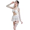 YUANMO Sexy Erotische Kostuums Cosplay Bruids Lingerie voor Vrouwen Sexy Cosplay Vrouwen Kostuum Met Bruid Sluier