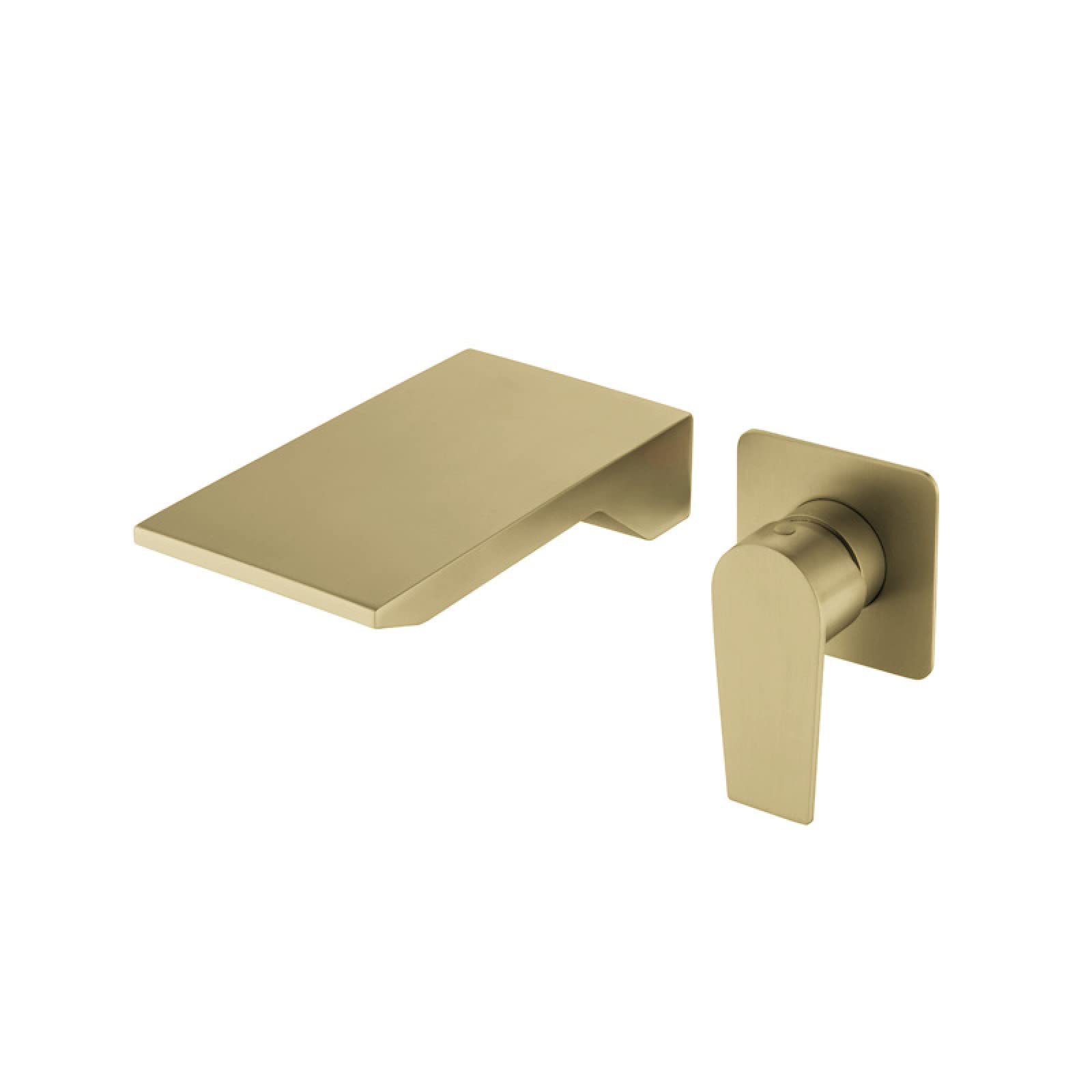 Fanjubei String Gold 304 Stainless Steel Concealed Wall-Mounted Washbasin Hot And Cold Water Faucet, Brushed Gold