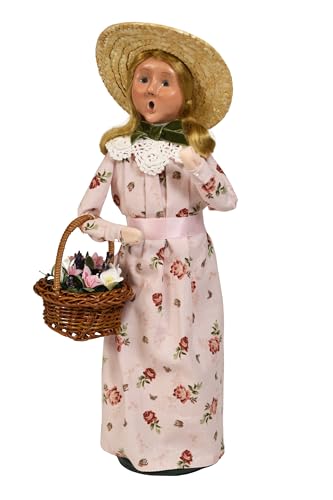 Byers Choice Woman w/Flowers from the Spring Collection (New 2026)