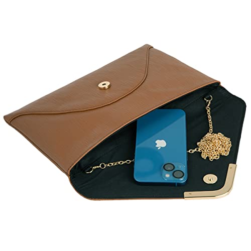 Image of JNB Faux Leather Envelope Clutch Purse