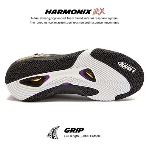 AND1 Attack 2.0 Men’s Basketball Shoes, Indoor or Outdoor, Street or Court3