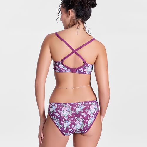 Image of Enamor Women Low Waist Bikini Panty Soft Comfort Nylon Brief - P165