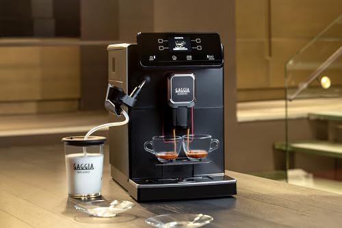 Image of Kaapi Solutions Magenta Milk Fully Automatic Espresso Machine with Milk Frother, Ceramic Grinder, and Touchscreen Display